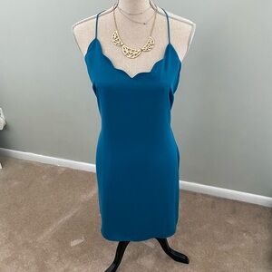 NWOT J. Crew Blue Spaghetti Strap Dress